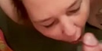 facial on cute BBW face