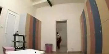 Naked shower prank with locker room ladies