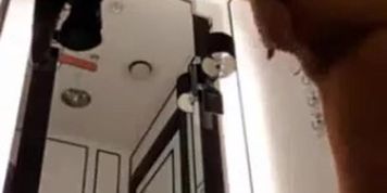 Hot chinese teen playing in the changing fun