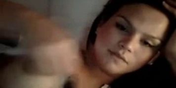 Curvy latin teen babe teases on her webcam show