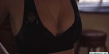 Horny shemale fucks her friends while stuck