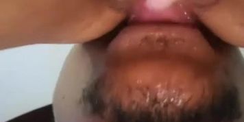 Eating Latina MILF Pussy