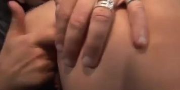 British slut Dani in a foursome
