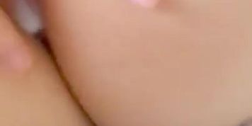 Fingering cum filled pussy