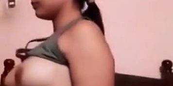 Lonely Sexy Hot Desi Girl Striptease Show