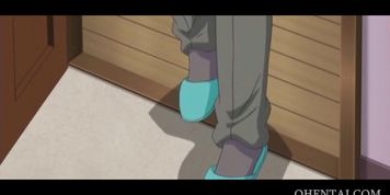dick sucking Hentai girl gets facialized
