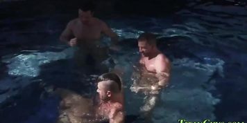 Ripped threeway spitroast (Well Hung)