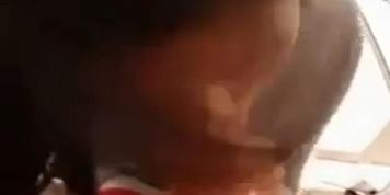 Asian girl enjoys my big white dick in pov