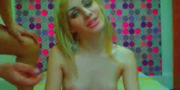 IT'S LIVE - Cam; Blonde Babe Sucks Cock In Front Of The Webcam