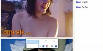 Omegle playing with UK couple with cumshot