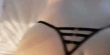 Wife gets fucked again wearing sexy thong and bra