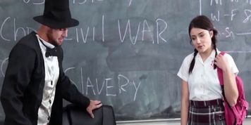Sexy Teen Student Fucks Her History Teacher For Extra Grades