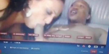 Fan of Mya G watching bus orgy (Mya G.)