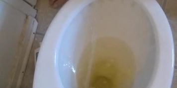 Pink Makes a Mess Spreading Hairy Pussy Pees Peeing Standing like a Boy