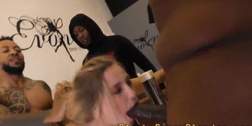Hot Blonde Has Ir Gangbang