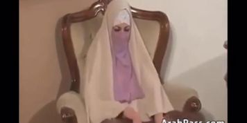 Turkish woman in hijab sucks cock and fucks