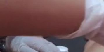 Cum During Brazilian Wax by Asian