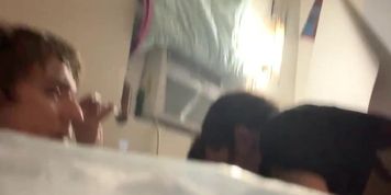 Self shot girlfriend gives me blowjob