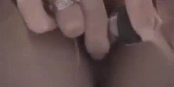 After fingering her wet cunt spoiled slim chick gives a stout blowjob