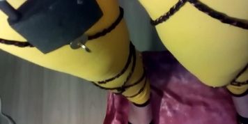 GIRL WAS ORDERED SIT-UPS WITH A FULL BLADDER AND LEGS APART. WETTING HER PANTIES. PART 3.