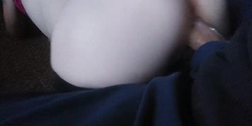 Skinny Pale Skin Beauty Bouncing That Twat On Daddy'S Cock For A Creampie