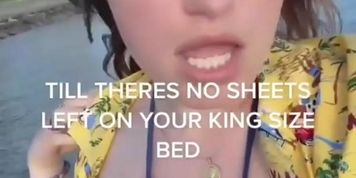 Kathryn Gallagher Breasts Scene  in Kathryn Gallagher Sexy In Tiktok