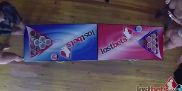 4 Beautiful girls play a game of strip beer pong (beautiful_girls beautiful_girls)