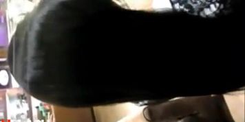 Guy Publically Strokes His Cock In Girl'S Hair