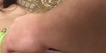Tiny Indian babe rides a long dick (Alexis Love)