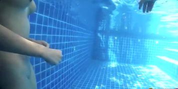 Hot Curvy Redhead Asian Amateur Takes It Underwater - Anal, Blowjob, Creampie