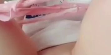 Sexy Cosplay Girl Masturbating Tight Pussy
