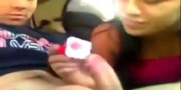 danone love gives her guy a blowjob