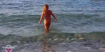 nippleringlover hot nude beach compilation pierced pussy huge pierced stretched nipple piercings nice