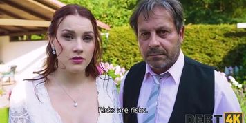Arriving at the wedding and having sex with the bride