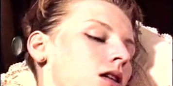 Two bisexual bitches sucking cock and muff diving before dildo fucking
