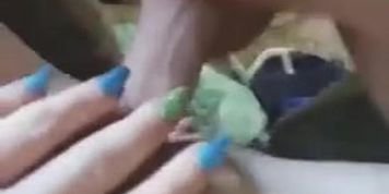 Getting pounded on the couch 