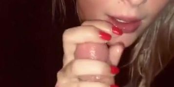 Perfect Blonde Blowjob