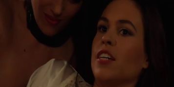 Lesbian Slave Orgasming Under Mistresses Strapon (Beauty Dior)