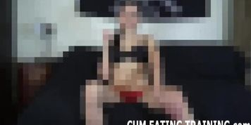 Cum Feeding Fetish And CEI Femdom Porn