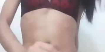 Filipino Ladyboy Solo Cumshot