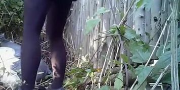 Piss hunter catches girls peeing outdoors