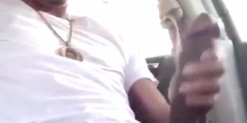 Fivio Foreign Is His Car Jacking Off His Huge Dick  Before The Fame