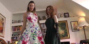 Mature heeled brit suck
