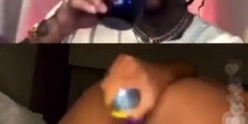 EBONY THOT MASTURBATES ON RAPPER GOLD GAD INSTAGRAM LIVE