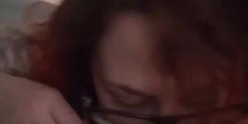 Glasses BJ (no cumshot)...worth it