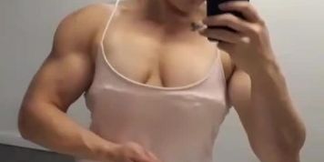 Young Blonde Muscle Chick 2 (Tania Amazon)