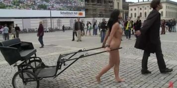 Naked Romanian slave public ride (Amabella, Zenza Raggi)