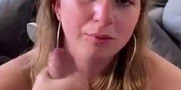 Blowjob from my Tinder slut