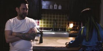 Tanya is shaken and asks if she can stay with Tom and Margaret