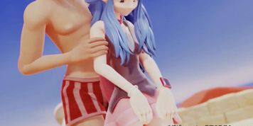 3D teen toons fucked by masked man